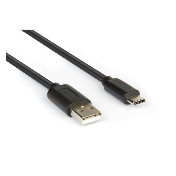 Hamlet XCU2A-UC-MM18 Cavo da USB-C a USB A 2.0 MM 180 cm Nero