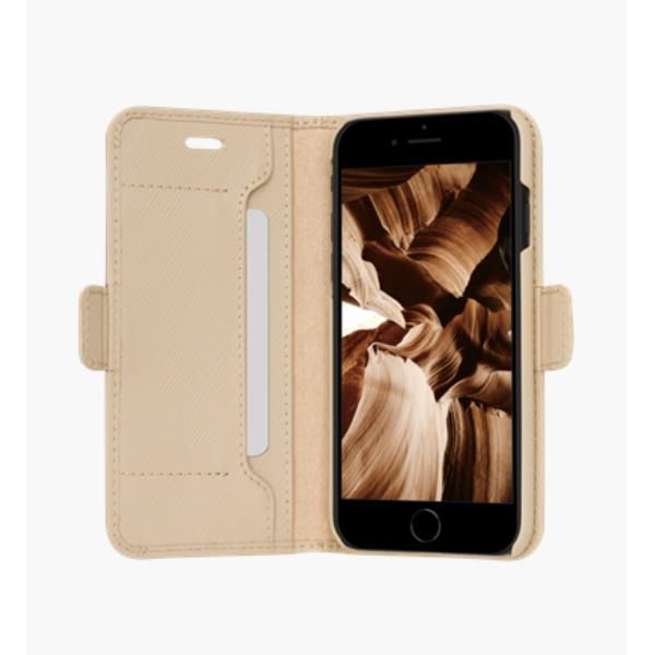 Dbramante 1928 Milano - Custodia in pelle Saffiano per iPhone SE87 - Rosa Sabbia