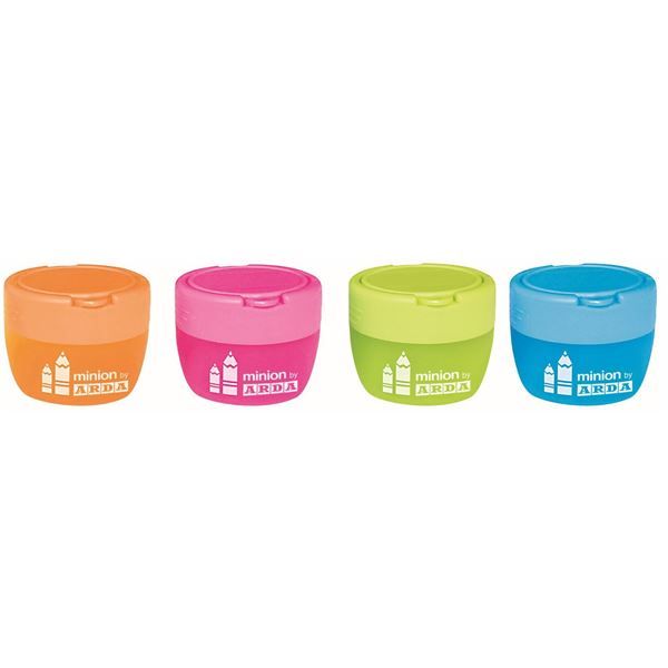 ARDA minion - Temperino con contenitore - 2 fori - disponibile in colori assort…