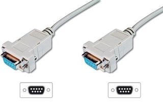 ASSMANN - Cavo null modem - DB-9 (F) a DB-9 (F) - 1.8 m - viti a serraggio manu…