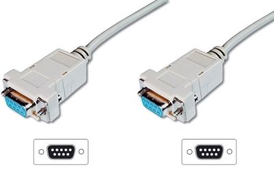 ASSMANN - Cavo null modem - DB-9 (F) a DB-9 (F) - 1.8 m - viti a serraggio manu…