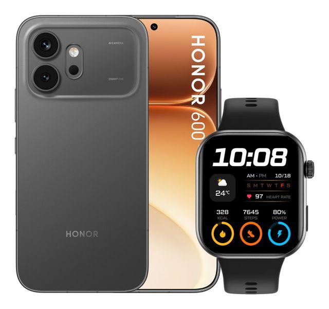 Honor 600 8+512GB 6.57" 5G Velvet Black DS + Watch 2i ITA
