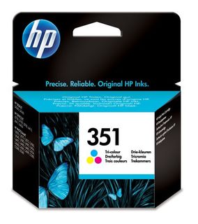 Hp - Cartuccia ink originale - 351 - C/M/Y - CB337EE - 170 pag