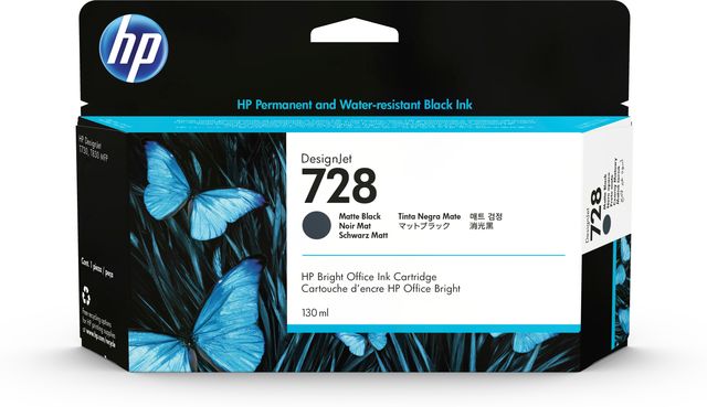 Hp - Cartuccia ink originale - 728 - Nero opaco - 3WX25A - 130 ml