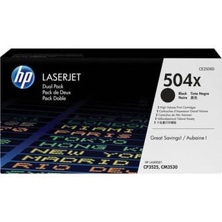 Hp - Confezione 2 Toner - 504X - Nero - CE250XD - 10.500 pag/cad