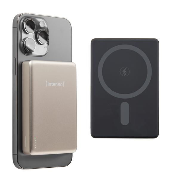 INTENSO POWER BANK MagSafe 10.000 mAh RICARICA WIRELESS CHAMPAGNE