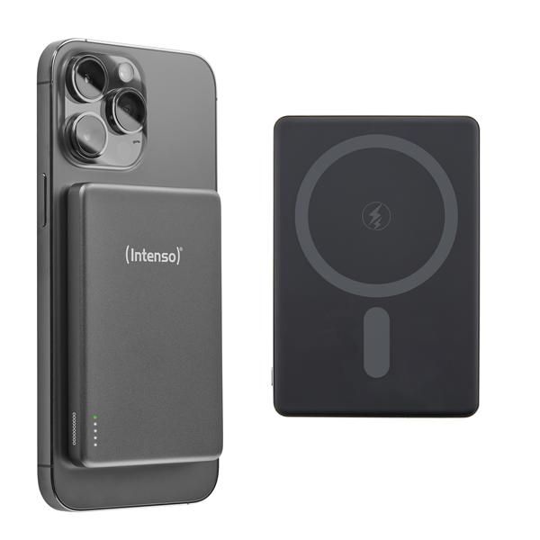 INTENSO POWER BANK MagSafe 5.000 mAh RICARICA WIRELESS GREY