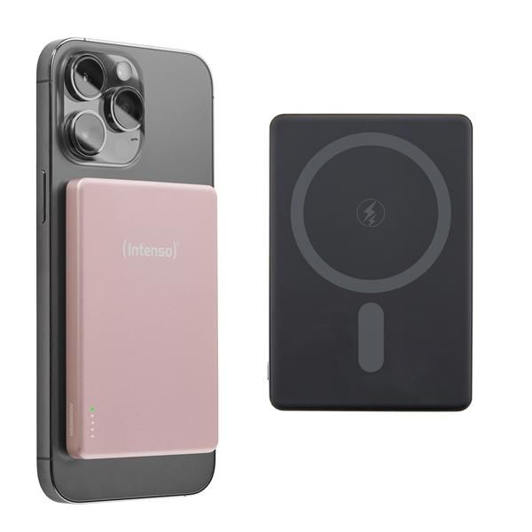 INTENSO POWER BANK MagSafe 5.000 mAh RICARICA WIRELESS ROSA
