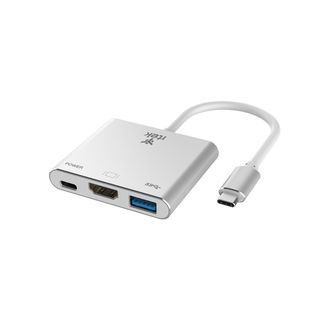 ITEK Adattatore USB-C a USB3.0(5G) + HDMI(4K) + USB-C(100W PD)
