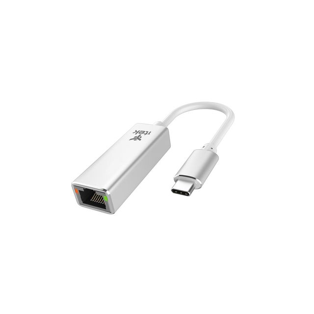 ITEK Adattatore USB-C maschio a RJ45 femmina con LED