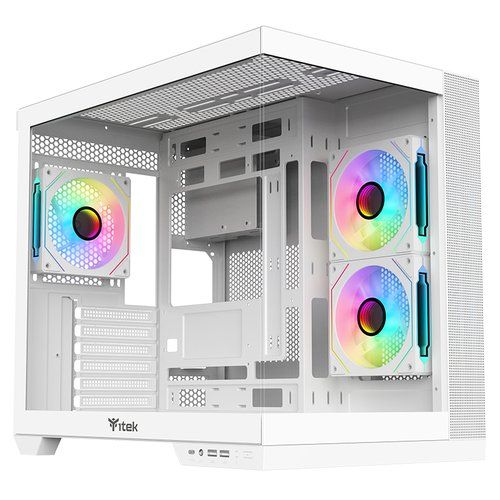 ITEK DARK CAVE DS TOWER GAMING ATX micro ATX Mini-ITX 3 x 12cm ARGB fan 2 x USB…