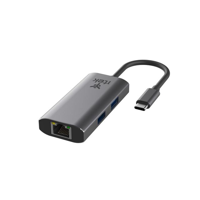 ITEK HUB USB-C 4 in 1- USB-C + RJ45 + 2USB3