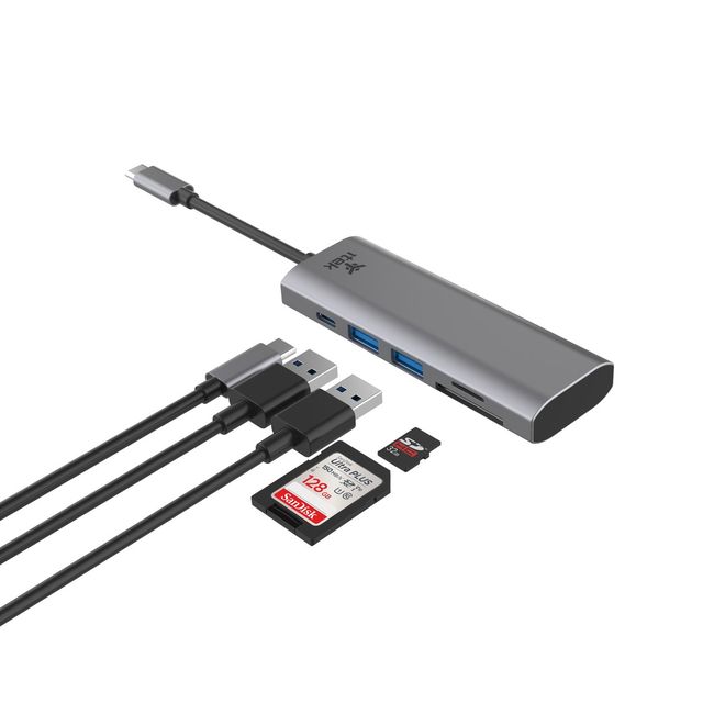 ITEK HUB USB-C 5 in 1- SD/TF + 2xUSB3.0 + USB-C