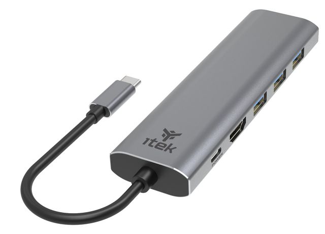 ITEK HUB USB-C 6 in 1- HDMI + RJ45 + 3USB3.0 + USB-C