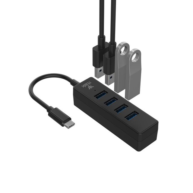 ITEK HUB USB-C maschio- 4xUSB3.0