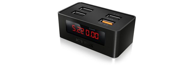 Icy Box IB-CH403 USB Fast Charger con 4 porte