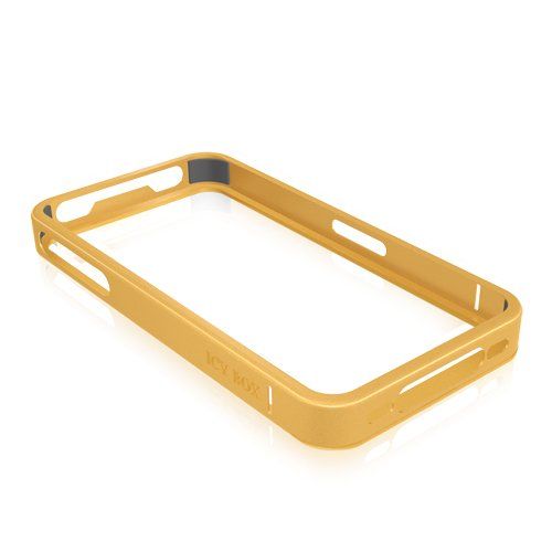 Icy Box IB-i045-Gd Protection Frame per iPhone 4/4S, Alluminio - Oro
