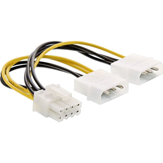 InLine Adattatore 2x Molex 3 4 Pin > PCIe 8 Pin