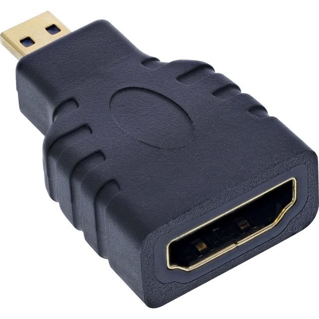 InLine Adattatore HDMI / Micro HDMI - dorato, 4K2K Compatibile