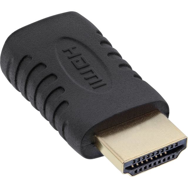 InLine Adattatore Mini HDMI / HDMI - dorato, 4K2K Compatibile
