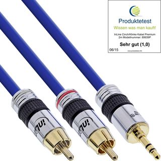 InLine Adattatore RCA/Jack, 2x RCA, 1x Jack 3,5mm - 1m