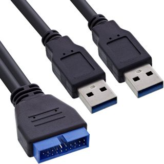 InLine Adattatore da USB 3.0 Esterno a USB 3.0 Interno - 40 cm