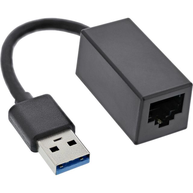InLine Adattatore di rete USB 3.2 Gen 1 a Gigabit Ethernet - USB-A a RJ45, bus …