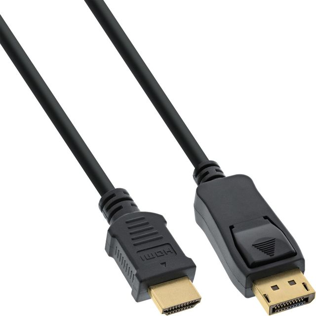 InLine Cavo Adattatore DisplayPort / HDMI M/M 1m - Nero