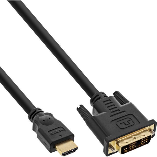 InLine Cavo Adattatore HDMI / DVI-D M/M High Speed 10m - Nero