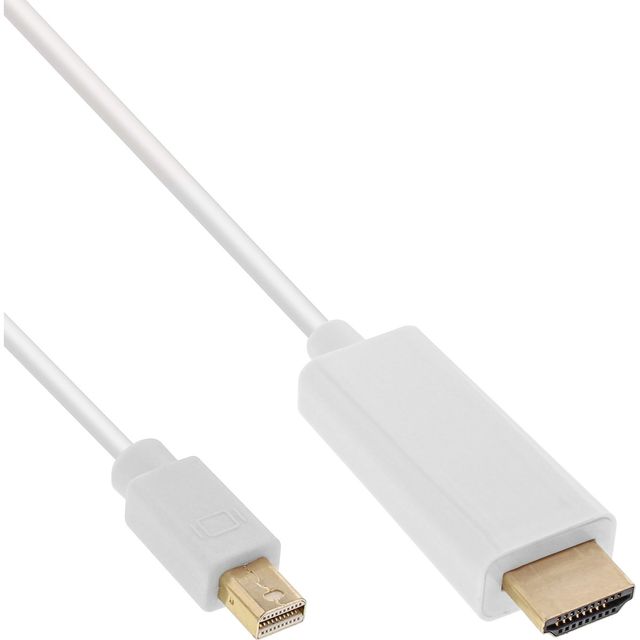 InLine Cavo Adattatore Mini DisplayPort / HDMI M/M con Audio 2m - Bianco