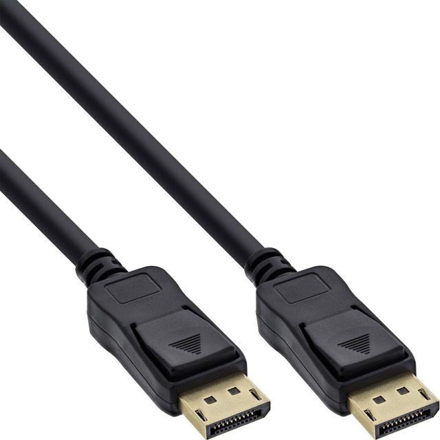 InLine Cavo DisplayPort M/M, 4K2K, UHD, FullHD, Connettore Dorato, Nero - 2m