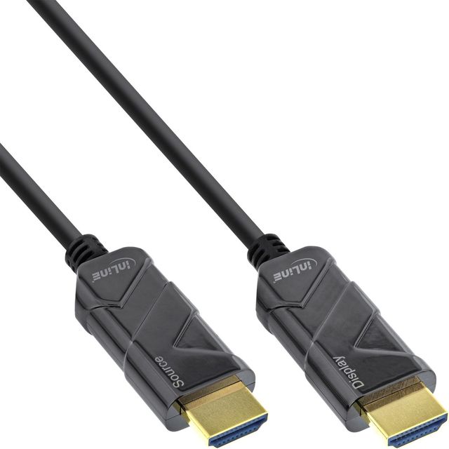 InLine Cavo HDMI 8K4K AOC, nero - 15m