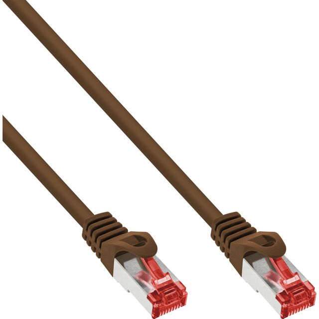 InLine Cavo Patch 2m Cat.6 1000 Mbit RJ45 - Marrone