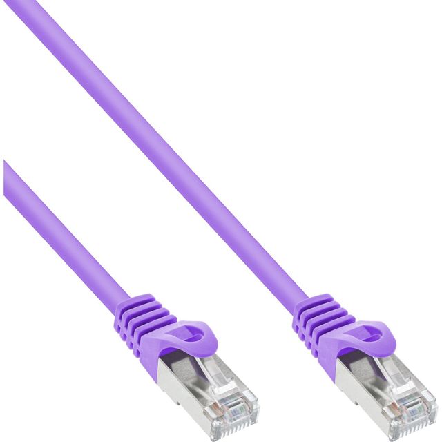 InLine Cavo Patch 50cm 100 Mbit RJ45 - Viola