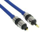 InLine Cavo Premium Audio Ottico da Jack Opto 3,5mm a Toslink Blu M/M - 1m