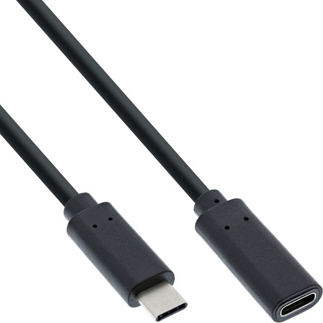 InLine Cavo Prolunga USB 3.2 Type C, Nero - 1 m