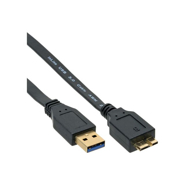 InLine Cavo USB 3.0 Typ-A a Micro Typ-B, Nero - 1m