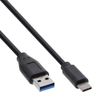 InLine Cavo USB 3.1, Type C maschio a Type A maschio, Nero - 1m