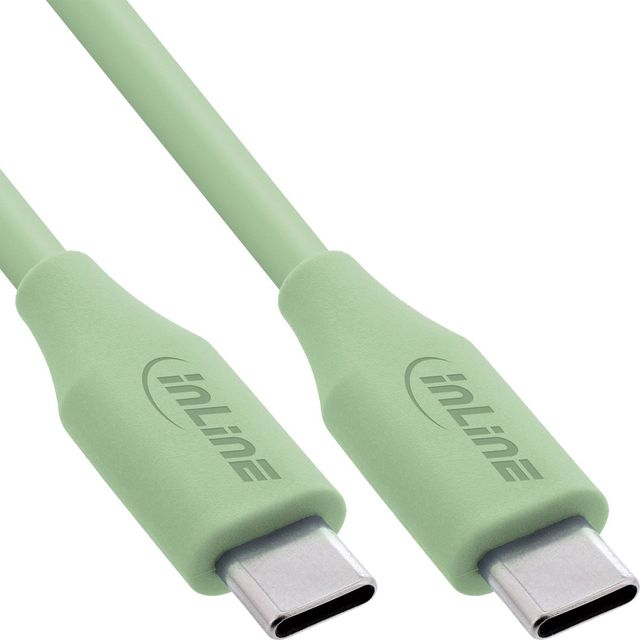 InLine Cavo USB-C 100W - Ricarica rapida PD USB 2.0, silicone flessibile, Match…