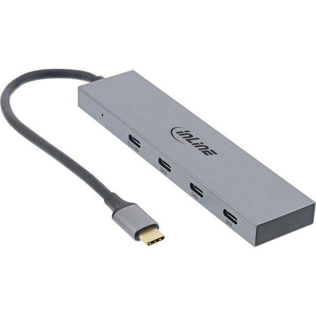 InLine HUB USB-C, USB 3.2, 4x USB Type-C
