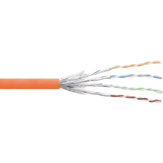 InLine Matassa Cavo Patch 100m Cat.6 1000 Mbit RJ45 - Arancione