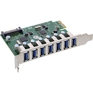 InLine Scheda di interfaccia 7x USB-A 3.2 Gen.1, PCIe, alimentazione SATA