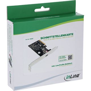 InLine Scheda di interfaccia PCIe x4, 1x presa USB-C, USB 3.2 Gen.2x2