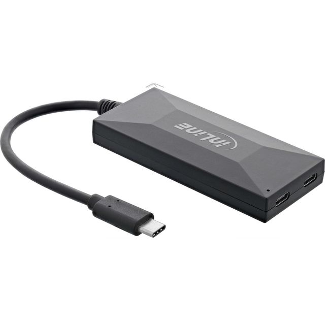 InLine USB 3.2 Gen 1 Hub, USB Type C, 3 Port Type A, 2 Porte Type C, Alimentato…