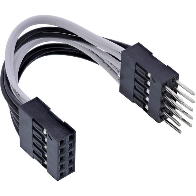 InLine® Cavo USB 2.0 interno 2x5pin maschio / 2x5pin femmina - 5cm
