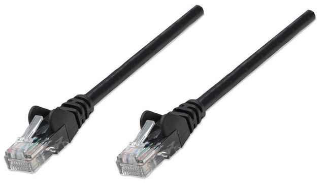 Intellinet 0.45m Cat5e cavo di rete Nero 0,5 m U/UTP (UTP)