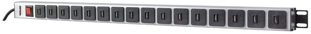 Intellinet 164498 unita di distribuzione dell'energia (PDU) Nero, Grigio