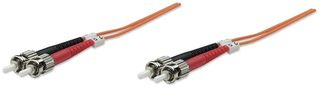 Intellinet 2.0m ST M/M cavo a fibre ottiche 2 m OM2 Arancione