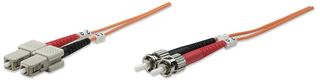 Intellinet 2.0m ST-SC M/M cavo a fibre ottiche 2 m OM2 Arancione