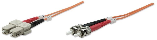 Intellinet 2.0m ST-SC M/M cavo a fibre ottiche 2 m OM2 Arancione